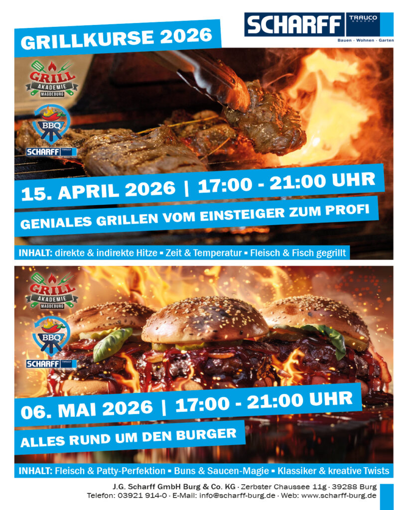Grillkurs April und Mai 2026 in Burg bei Scharff